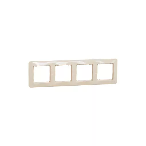 Schneider Electric SDD312804 4-es bézs keret, vízszintes és függőleges elhelyezéssel, IP20 és IP44 szerelvényekhez (Sedna Design)