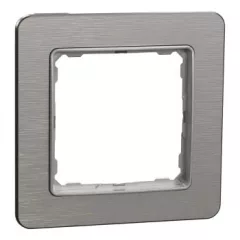  Schneider Electric SDD370801U 1-es szálcsiszolt alumínium keret, IP20 és IP44 szerelvényekhez (Sedna Elements)