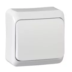   Schneider Electric Prima WDE001010 egypólusú kapcsoló (101), fehér, komplett szerelvény, falon kívüli 10A 250 ( WDE001010 ).