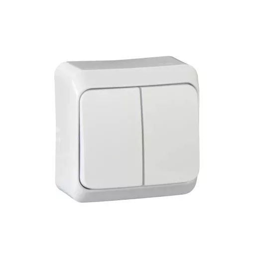 Schneider Electric Prima WDE001050 csillárkapcsoló (105), fehér, komplett szerelvény, falon kívüli 10A 250 ( WDE001050 ).