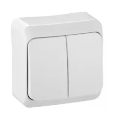   Schneider Electric Prima WDE001051 csillárkapcsoló (105), fehér, komplett szerelvény, falon kívüli, jelzőfénnyel 10A 250 ( WDE001051 ).
