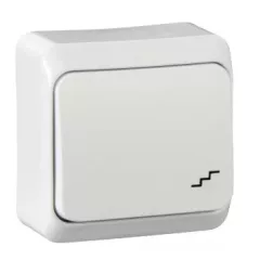   Schneider Electric Prima WDE001060 váltókapcsoló (106), fehér, komplett szerelvény, falon kívüli 10A 250 ( WDE001060 ).