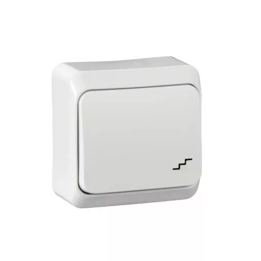 Schneider Electric Prima WDE001060 váltókapcsoló (106), fehér, komplett szerelvény, falon kívüli 10A 250 ( WDE001060 ).