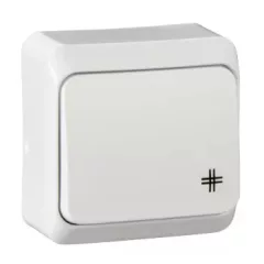   Schneider Electric Prima WDE001070 keresztkapcsoló (107), fehér, komplett szerelvény, falon kívüli 10A 250 ( WDE001070 ).