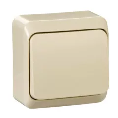   Schneider Electric Prima WDE001110 egypólusú kapcsoló (101), krém, komplett szerelvény, falon kívüli 10A 250 ( WDE001110 ).