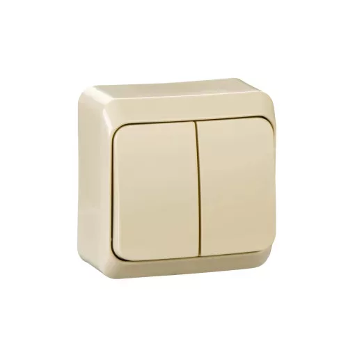 Schneider Electric Prima WDE001150 csillárkapcsoló (105), krém, komplett szerelvény, falon kívüli 10A 250 ( WDE001150 ).