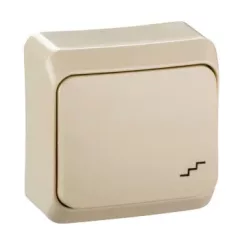   Schneider Electric Prima WDE001160 váltókapcsoló (106), krém, komplett szerelvény, falon kívüli 10A 250 ( WDE001160 ).
