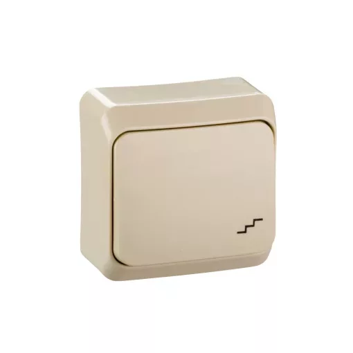 Schneider Electric Prima WDE001160 váltókapcsoló (106), krém, komplett szerelvény, falon kívüli 10A 250 ( WDE001160 ).