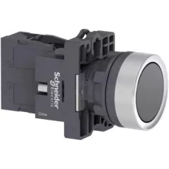   Schneider Electric XA2EH021 Harmony Easy Series Ø22 Nyomógomb, gombafejű, fekete, 1NO