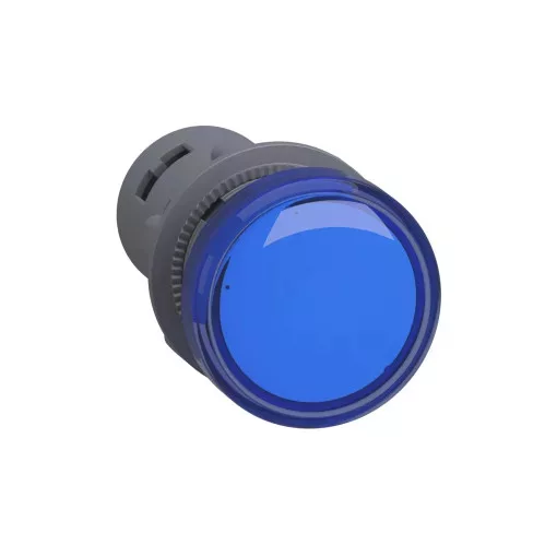 Schneider Electric XA2EVF6LC Harmony Easy Series Ø22 LED jelzőlámpa, 110V AC, kék