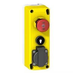   Schneider Electric XALFK2001E Sárga doboz ES EN81 1NC, PB lámpa 1NO