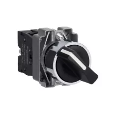   Schneider Electric XB2BD41C Választókapcsoló, 2 állású, 1 NO, fém, 22mm, visszatérő (Easy Harmony XB2)