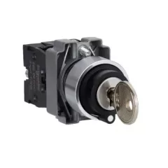   Schneider Electric XB2BG45C Választókapcsoló, 2 állású, 1 NO 1 NC, fém, 22mm (Easy Harmony XB2)
