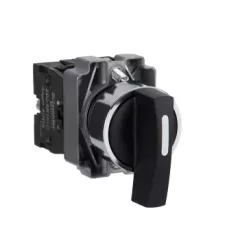   Schneider Electric XB2BJ25C Választókapcsoló, 2 állású, 1 NO 1 NC, fém, 22mm (Easy Harmony XB2)