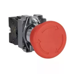   Schneider Electric XB2BS542C Vészgomb, piros, 1 NC, fém, 22mm, fej 40mm (Easy Harmony XB2)