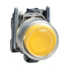   Schneider XB4BP51EX ATEX komplett nyomógomb sárga 1 záró érintkező (Harmony XB4BP51EX)