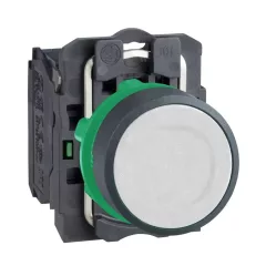  Schneider XB5AA11 komplett nyomógomb fehér 1 záró érintkező (Harmony XB5AA11)