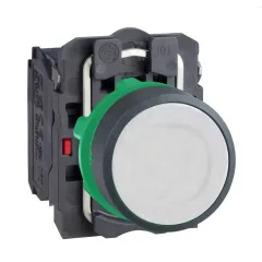   Schneider XB5AA15 komplett nyomógomb fehér 1 záró + 1 nyitó érintkező (Harmony XB5AA15)