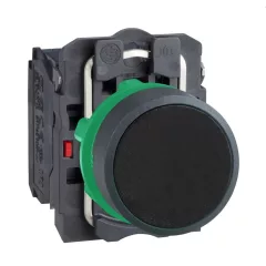   Schneider XB5AA25 komplett nyomógomb fekete 1 záró + 1 nyitó érintkező (Harmony XB5AA25)