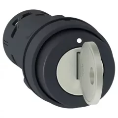   Schneider Electric XB7NG33 Harmony XB7 monolitikus Ø22 választókapcsoló, 3 állású, 2NO, kulcsos