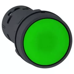   Schneider Electric XB7NH35 Harmony XB7 monolitikus Ø22 nyomógomb, nyomó-nyomó, 1NO+1NC, zöld