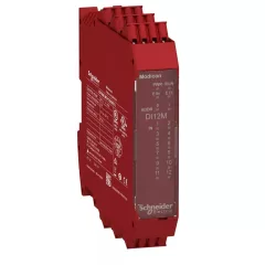  Schneider Electric XPSMCMDI1200MTG Preventa XPS MCM biztonsági vezérlő, biztonsági bővítő I/O modul, 12DI + 8DO (teszt), rugós
