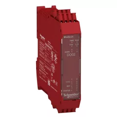   Schneider Electric XPSMCMDO0002G Preventa XPS MCM biztonsági vezérlő, biztonsági bővítő I/O modul, 2DO + 2DO (státusz) + 2DI (start/restart), rugós
