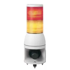   Schneider XVC1B2HK Harmony XVC monolitikus Ø100 fényoszlop, 1 piros 1 narancs folyamatos/villogó, hangjelzővel, 24VDC
