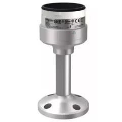   Schneider XVUZ02Q Harmony XVU Ø60 fényoszlop rögzítő egység tartóoszlopos rögzítéshez, 100 mm magas, ezüst