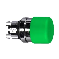   Schneider ZB4BC34 Harmony fém Ø30 gombafejű nyomógomb fej, Ø22, visszatérő, zöld