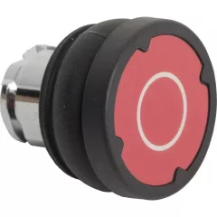   Schneider ZB4BC48021 Harmony fém durva környezeti nyomógomb fej, Ø22, visszatérő, piros, "O"