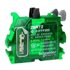   Schneider Electric ZBRT2 Harmony vezetéknélküli nyomógomb adó blokk, 1 impulzus nyomásra + 1 impulzus elengedésre