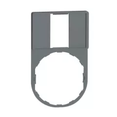   Schneider Electric ZBZ33CUST01 Harmony címketartó 30x50 mm, Ø22 készülékekhez, 18x27 mm felirati címke nélkül, személyre szabott