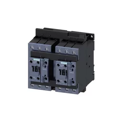 Siemens, Sirius, 3RA2335-8XB30-1AL2, 3RA23358XB301AL2, Forgásirányváltó mágneskapcsoló, 18,5Kw/40A (400V, AC3), 230V AC 50/60 Hz vezerlés, csavaros csatlakozás, S2 méret, Sirius (Siemens 3RA2335-8XB30-1AL2)