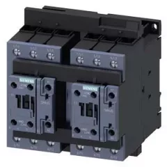   Siemens, Sirius, 3RA2336-8XB30-1AL2, 3RA23368XB301AL2, Forgásirányváltó mágneskapcsoló, 22Kw/50A (400V, AC3), 230V AC 50/60 Hz vezerlés, csavaros csatlakozás, S2 méret, Sirius (Siemens 3RA2336-8XB30-1AL2)
