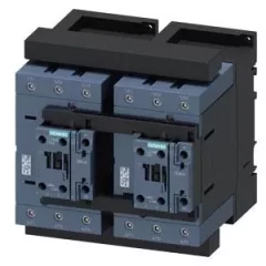   Siemens, Sirius, 3RA2347-8XB30-1NB3, 3RA23478XB301NB3, Forgásirányváltó mágneskapcsoló, 55Kw/110A (400V, AC3), 20..33V AC/DC 50/60 Hz vezerlés, csavaros csatlakozás, S3 méret, Sirius (Siemens 3RA2347-8XB30-1NB3)
