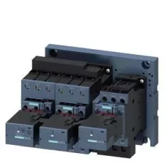   Siemens, Sirius, 3RA2437-8XF32-1AC2, 3RA24378XF321AC2, Csillag-delta motorindító, 55Kw/115A (400V, AC3), 24V AC 50/60 Hz vezerlés, csavaros csatlakozás, S2 méret, Sirius (Siemens 3RA2437-8XF32-1AC2)