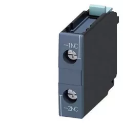   Siemens 3RH1921-1CA01 segédérintkező blokk, homloklapi, 1 Nyitó, csavaros csatlakozás, S6..S12 mágneskapcsolókhoz (Siemens 3RH19211CA01)