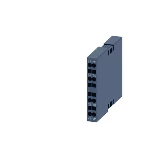 Siemens 3RH2911-2DA02 segédérintkező blokk, oldalsó, 2 Nyitó, rugós csatlakozás, S00 mágneskapcsolókhoz (Siemens 3RH29112DA02)
