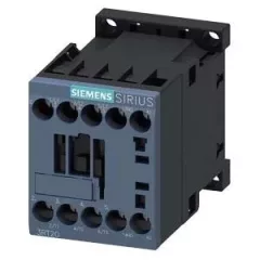   Siemens, Sirius, 3RT2017-1BA41, 3RT20171BA41, Mágneskapcsoló, 5,5Kw/12A (400V, AC3), 12V DC vezerlés, 1Z segédérintkezővel, csavaros csatlakozás, S00 méret, Sirius (Siemens 3RT2017-1BA41)