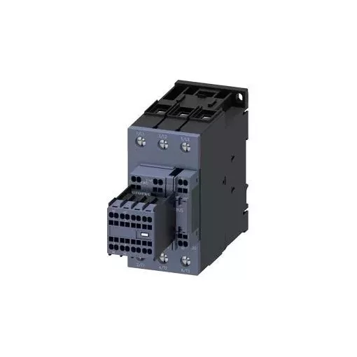 Siemens, Sirius, 3RT2038-3AF04, 3RT20383AF04, Mágneskapcsoló, 37Kw/80A (400V, AC3), 110V AC 50 Hz vezerlés, 2Z+2Ny segédérintkezővel, rugós csatlakozás, S2 méret, Sirius (Siemens 3RT2038-3AF04)