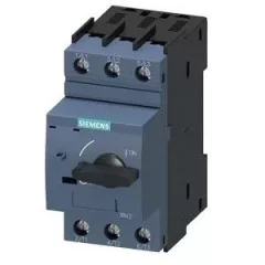   motorvédő kapcsoló 3,2A, S00 méret, csavaros csatlakozás, motorteljesítmény 1 kW, forgókapcsolós vezerlés, Sirius (Siemens 3RV2311-1DC10)