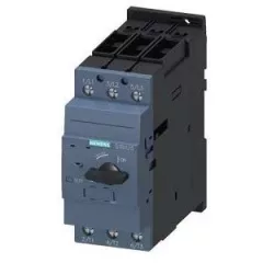   motorvédő kapcsoló 52A, S2 méret, csavaros csatlakozás, motorteljesítmény 22 kW, forgókapcsolós vezerlés, Sirius (Siemens 3RV2331-4WC10)
