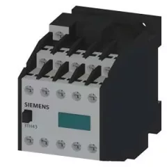   Siemens 3TH4355-0AF0, Segédkontaktor 10A, 110V (50Hz) / 132V (60Hz)V AC vezerlés, 5 Záró + 5 Nyitó érintkező, csavaros csatlakozás (Segédkapcsoló 3TH43550AF0)