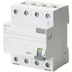   Siemens 5SV4446-0 áram-védőkapcsoló (Fi-relé), AC osztály, 4P, 63A, 100mA - 5SV44460 - SENTRON