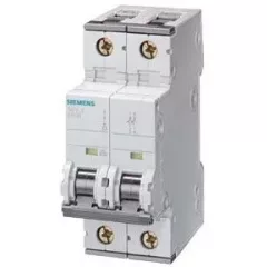   Siemens 5SY5204-7 kismegszakító DC áramkörökhöz 2P, 440V DC, 4A, C karakterisztika, 10 kA (Siemens 5SY52047)