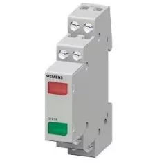   Siemens, 5TE5801, moduláris jelzőlámpa, 1db zöld + 1db piros leddel, 230V AC (Siemens 5TE5801)