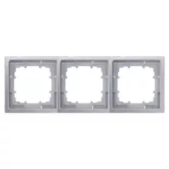   Siemens Delta Style 5TG13231, 5TG1323-1 3-as platina 224x82mm keret függőleges és vízszintes elhelyezéssel ( 5TG13231 / 5TG1323-1)