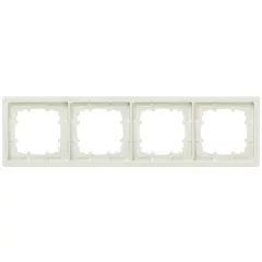   Siemens Delta Style 5TG13241, 5TG1324-1 4-es platina 295x82mm keret függőleges és vízszintes elhelyezéssel ( 5TG13241 / 5TG1324-1)
