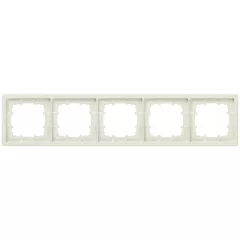   Siemens Delta Style 5TG13251, 5TG1325-1 5-ös platina 366x82mm keret függőleges és vízszintes elhelyezéssel ( 5TG13251 / 5TG1325-1)